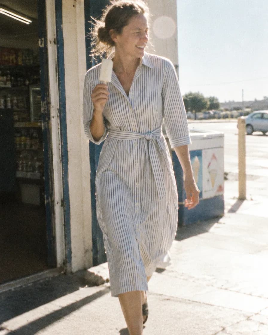 Shirt dress DRS02 Pinstripe, view 3