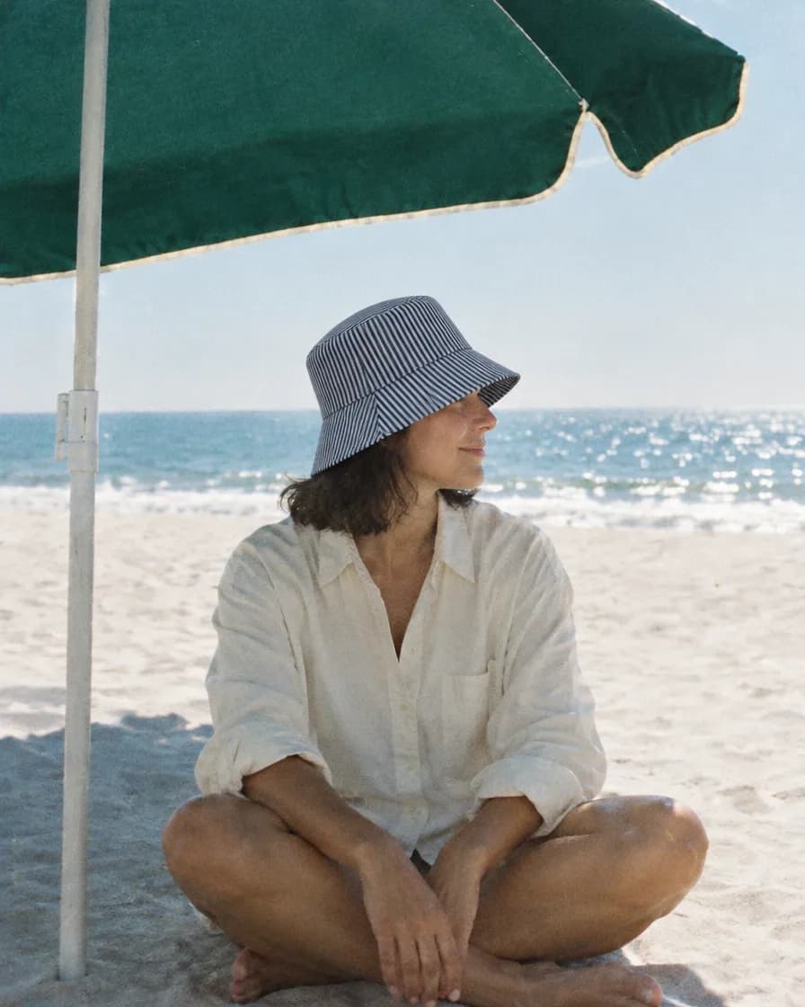 Poplin bucket hat HAT01 Pinstripe, view 3