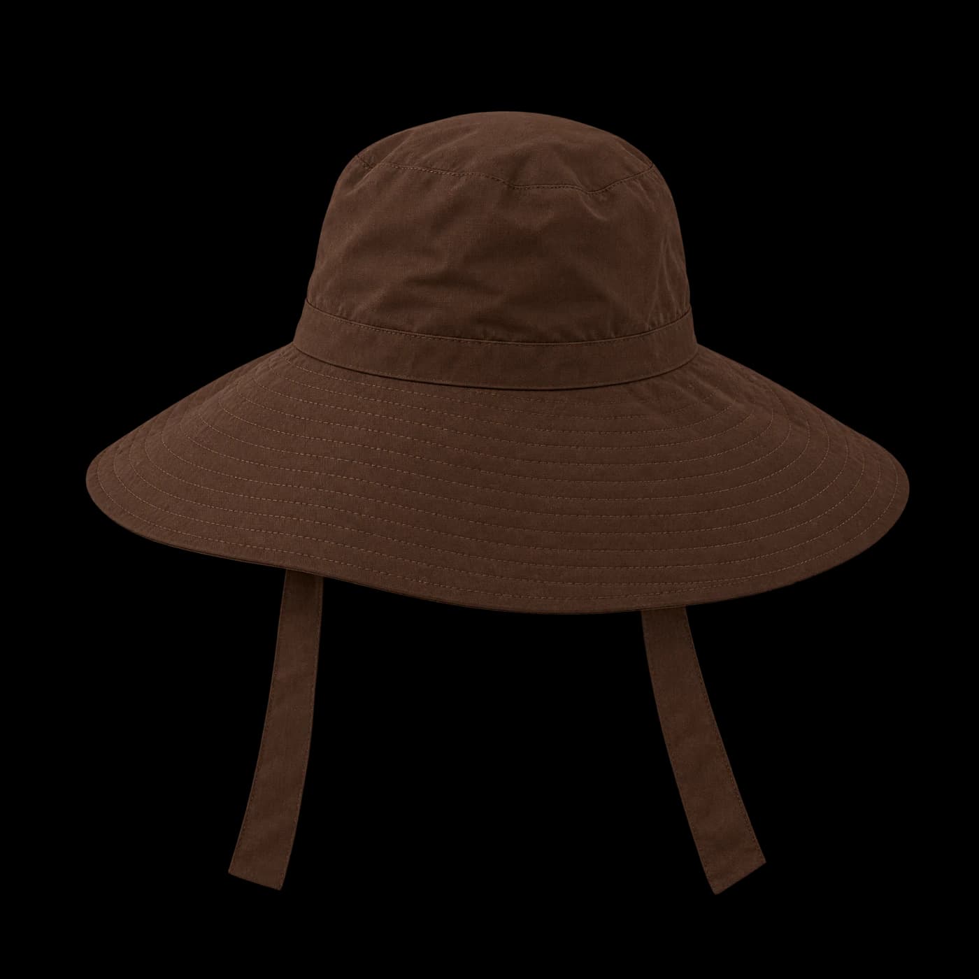 Wide-brim tie hat HAT02 Chocolate