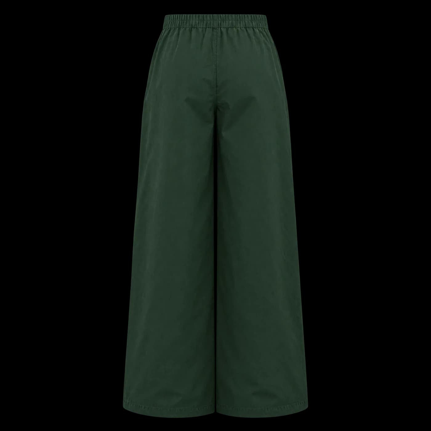 Wide drawstring pant PNT04 Shade green, view 2