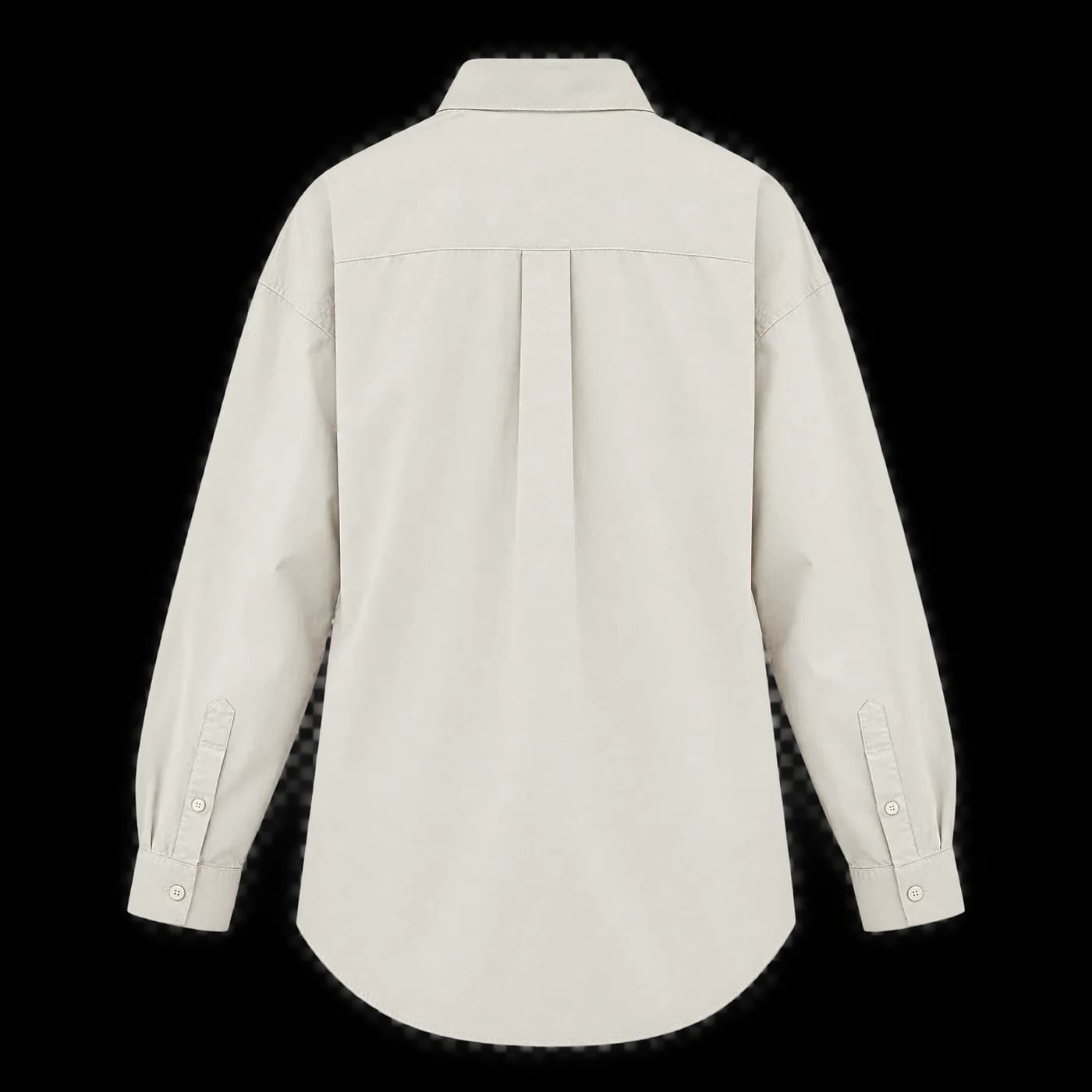 Oversized poplin shirt SHR01 Bone, view 2
