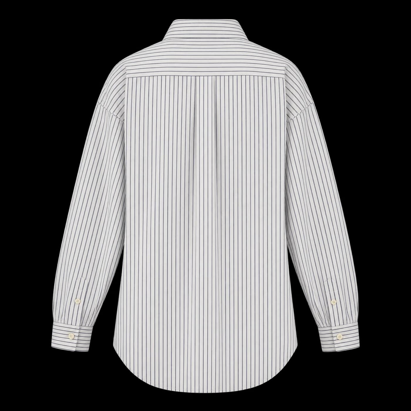 Oversized poplin shirt SHR01 Pinstripe, view 2