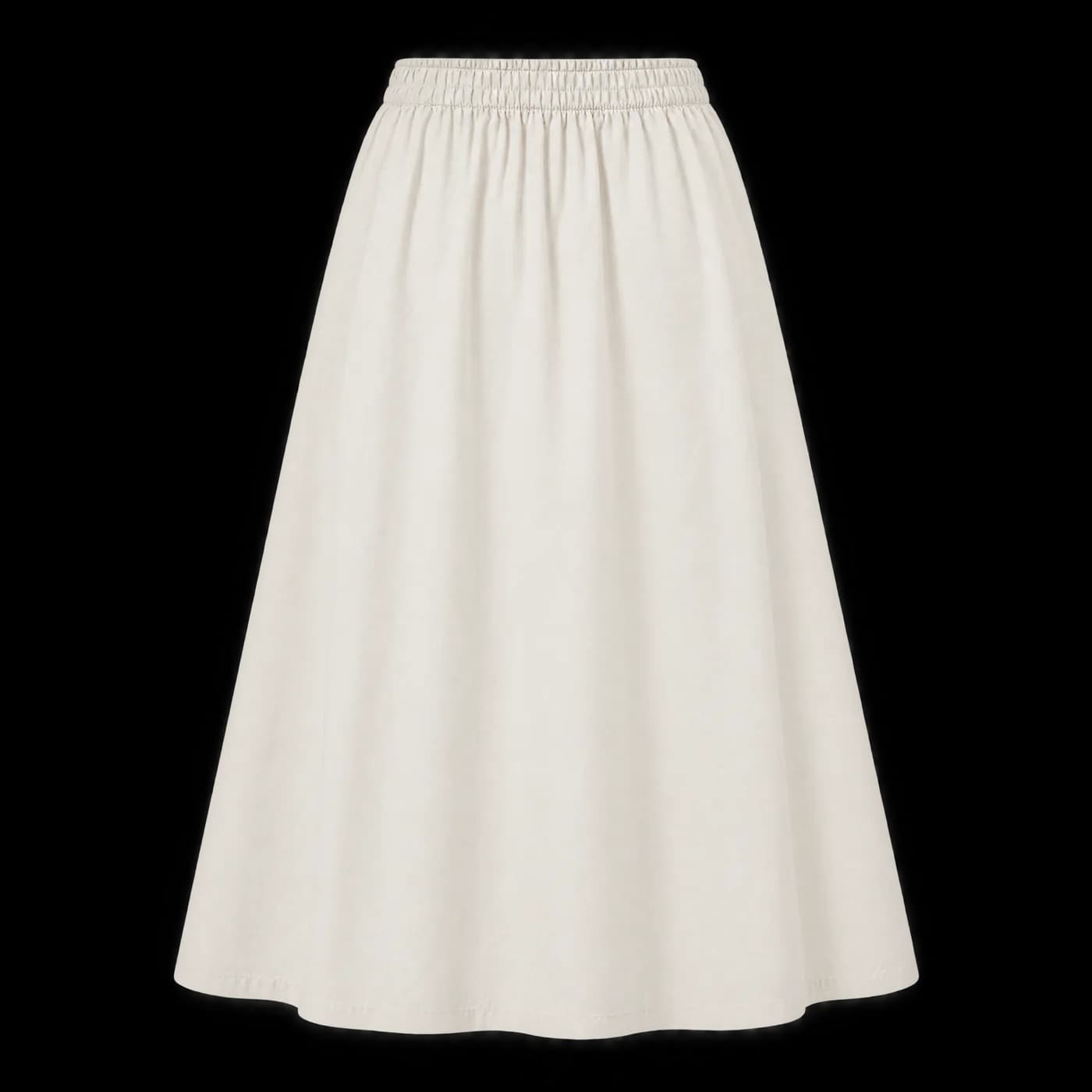 Drawcord midi skirt SKT01 Bone, view 2